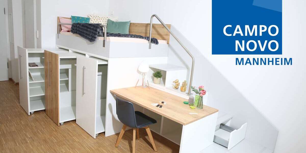 Etagenwohnung Mannheim Käfertal - 1 Zimmer, 25 m&sup2;, 565&euro; | Angebot:27320914