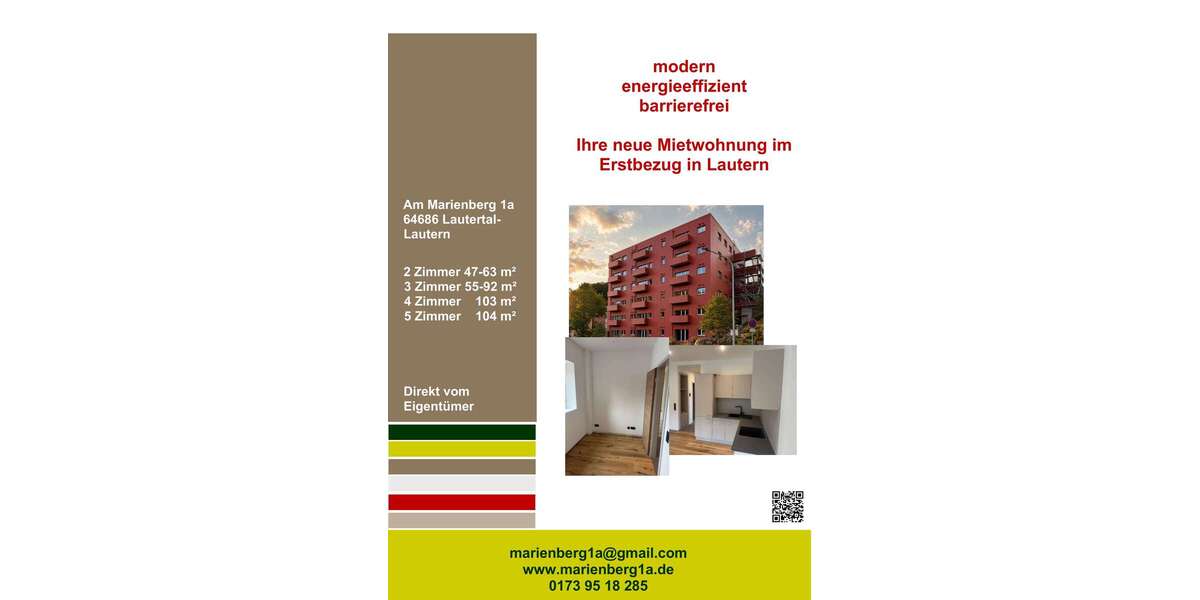 Etagenwohnung Lautertal Lautern - 3 Zimmer, 101 m&sup2;, 1.400&euro; | Angebot:25049228